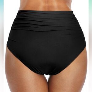 NWOT Holipick black Tummy control swim bottom, Modest high waist size M